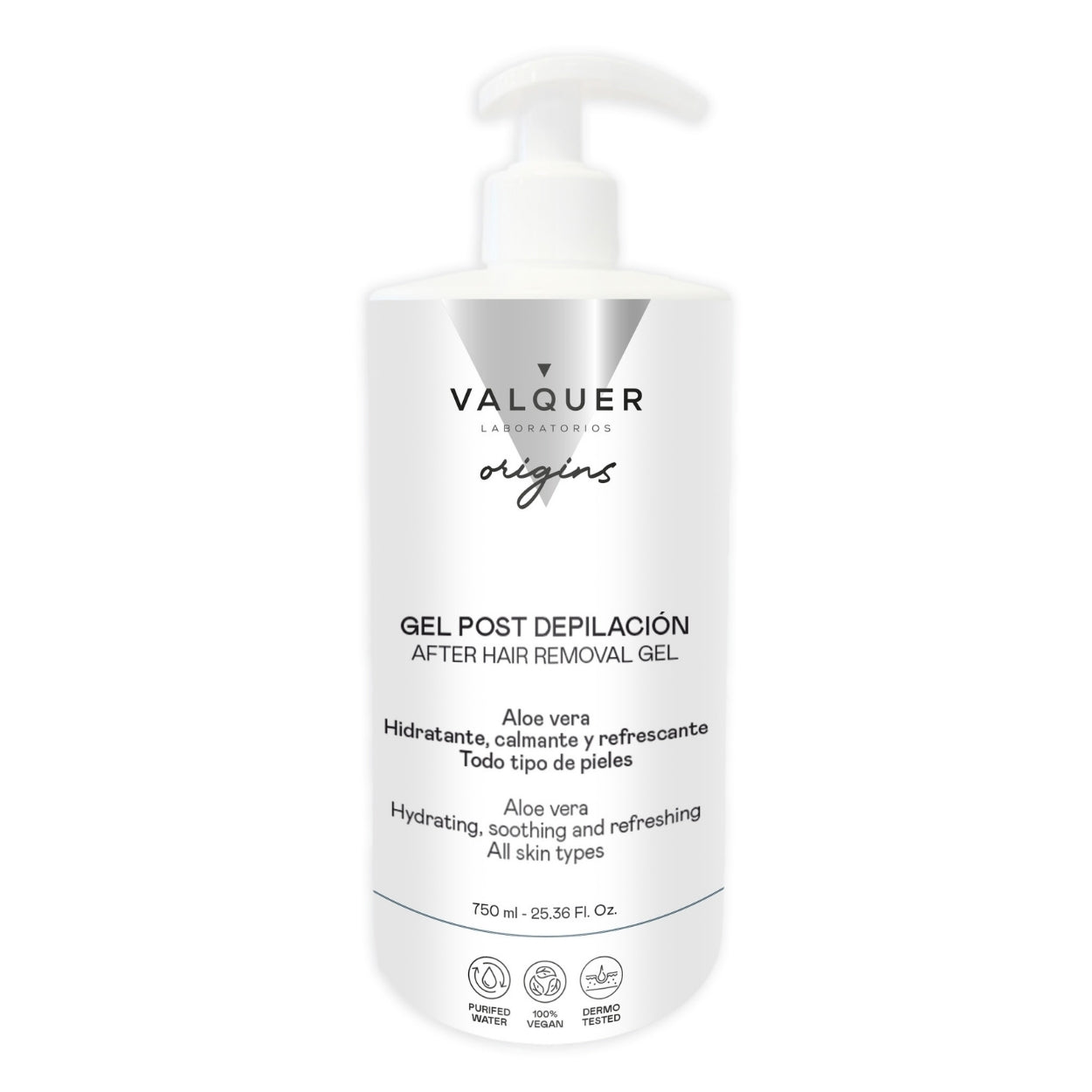 VALQUER - Gel Pós Depilação com Aloé Vera 750ml